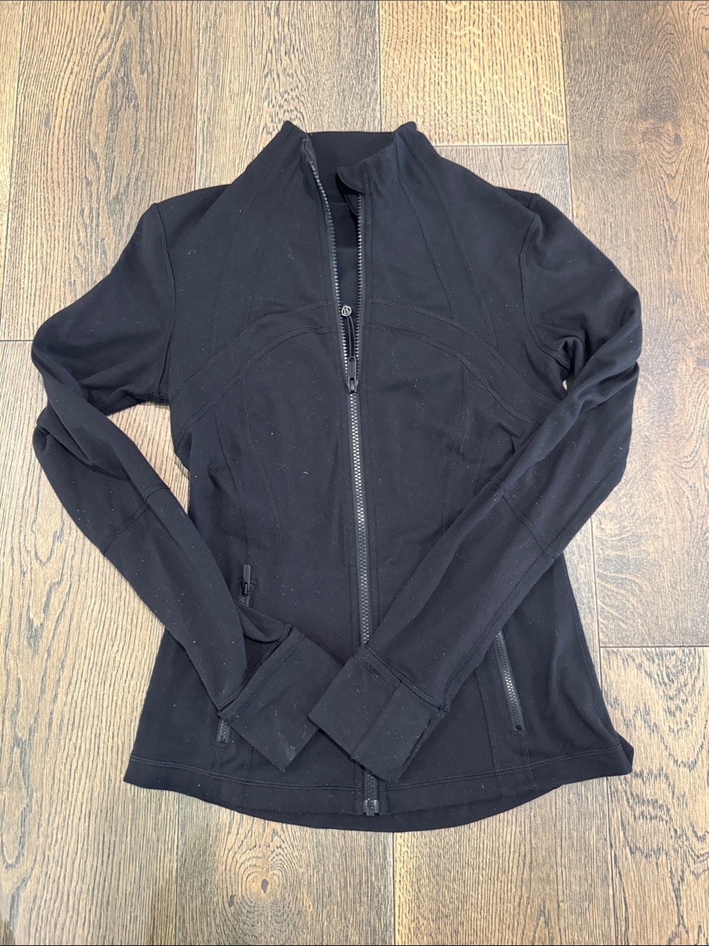 lululemon athletica Black Zip-Up Jacket Size 6